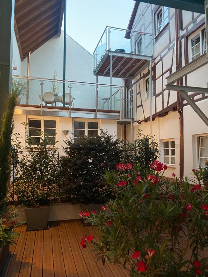 Das Schiefe Haus- Wohnung "Nibelungen" Heppenheim  Zewnętrze zdjęcie